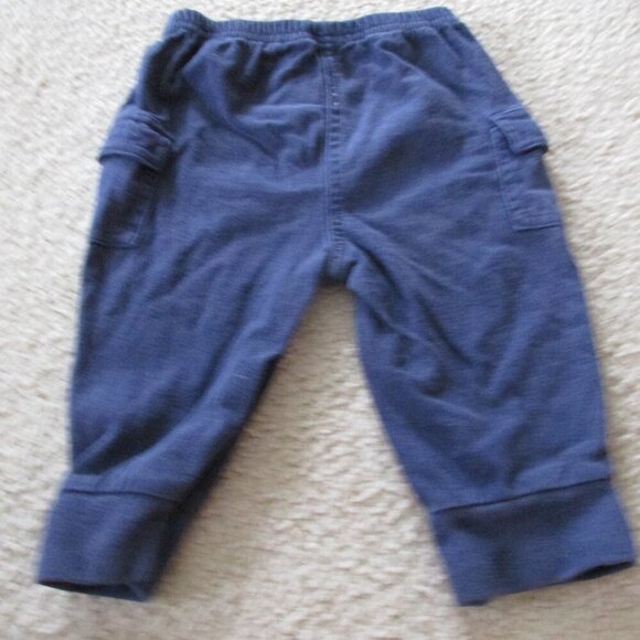 Okie Dokie Pull On Sweatpants Infant Boys‎ Size 3-6M Navy Blue Elastic Joggers - Picture 4 of 4